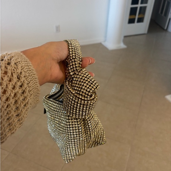 Gorgeous, gold rhinestone evening, bag. Everything is new.